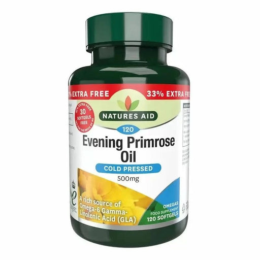 Natures Aid Evening Primrose Oil 500mg 120 Softgels