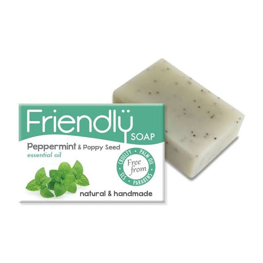 Friendly Soap Peppermint & Poppy Seeds Soap 7 x 95g