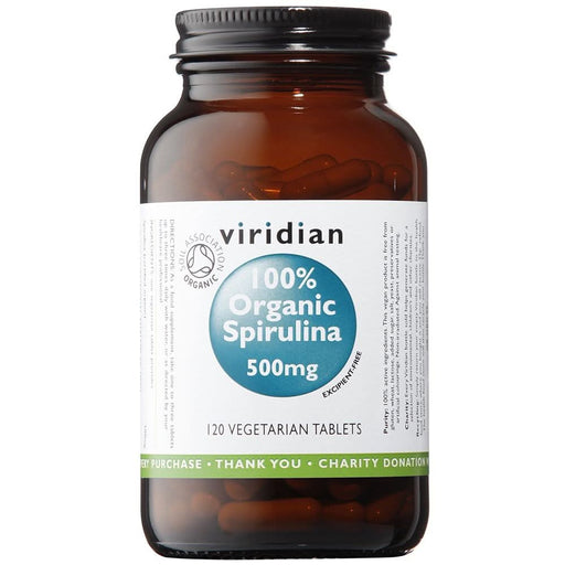 Viridian Organic Spirulina 500mg 120 Tablets
