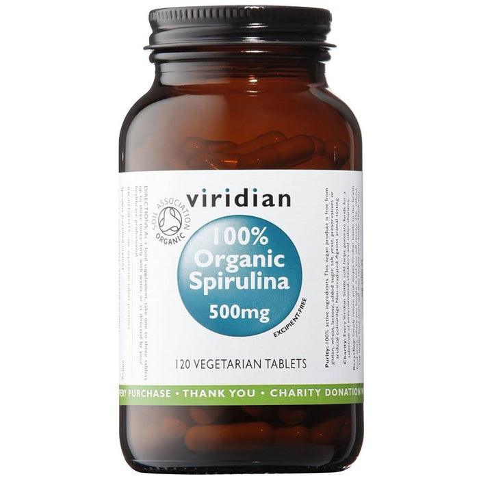 Viridian Organic Spirulina 500mg 120 Tablets