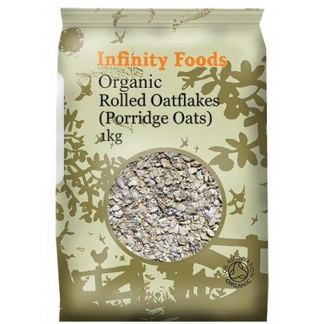Infinity Foods Organic Rolled Oatflakes 1KG