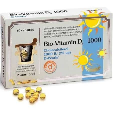 Pharma Nord Bio-Vitamin D3 25mcg (1000IU) 90 Capsules
