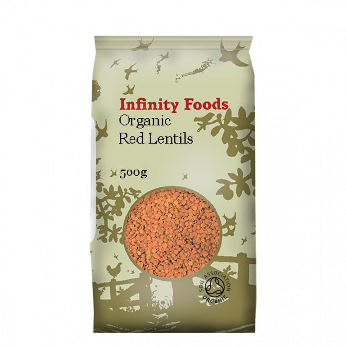 Infinity Foods Organic Red Split Lentils 500g