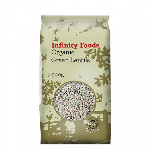 Infinity Foods Organic Green Lentils 500g