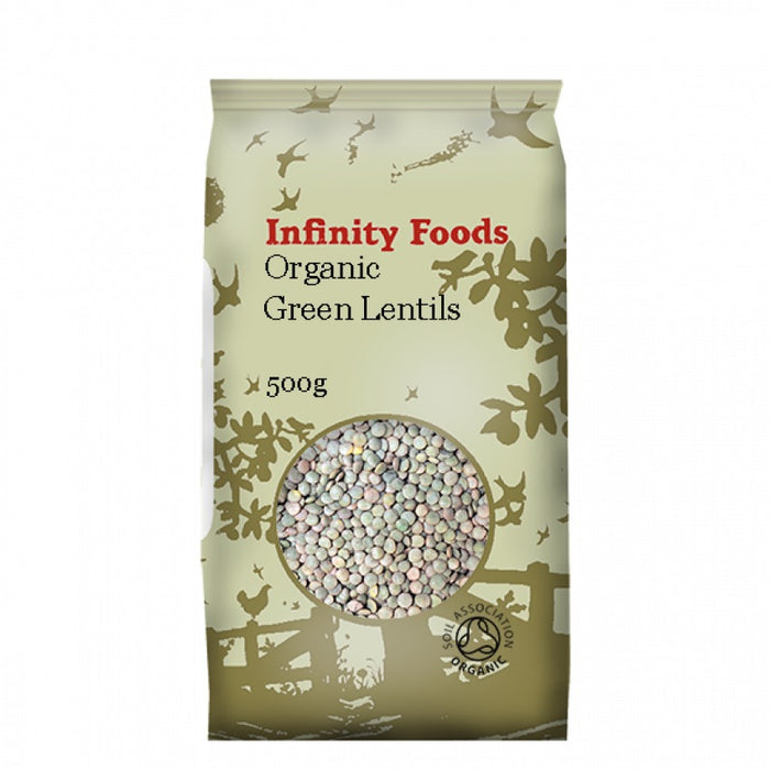 Infinity Foods Organic Green Lentils 500g