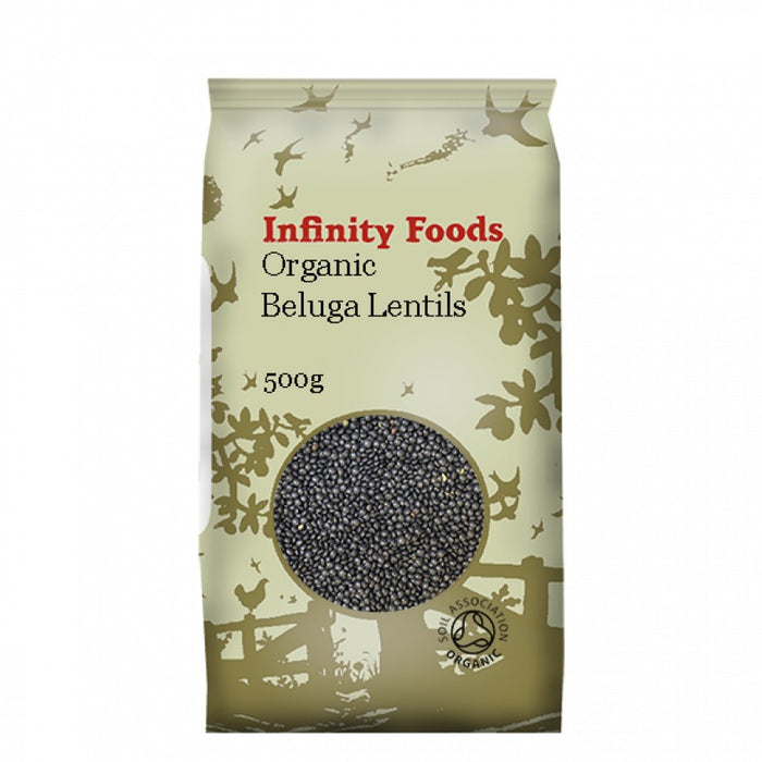 Infinity Foods Organic Beluga Lentils 500g