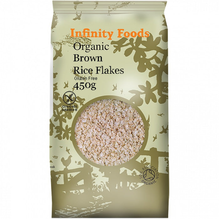 Infinity Foods Organic Brown Rice Flakes 450g