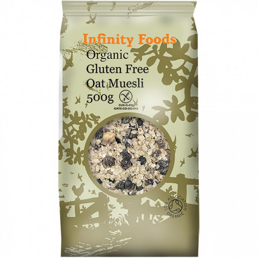Infinity Foods Organic Gluten Free Oat Muesli 500g