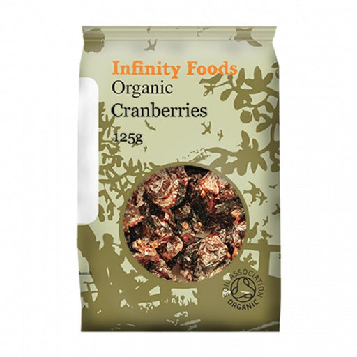 Infinity Foods Organic Cranberries with Apple Juice 125g