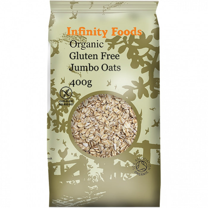 Infinity Foods Organic Gluten-Free Jumbo Oatflakes 500g
