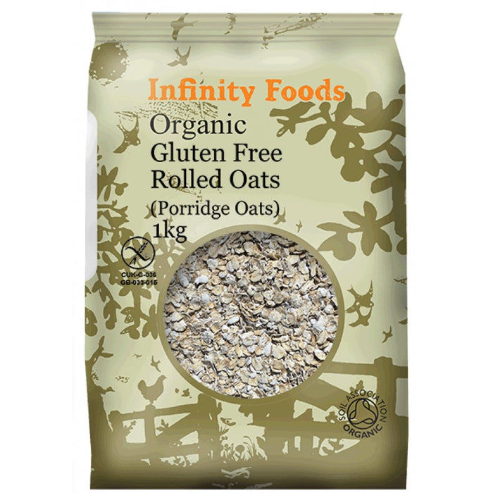 Infinity Foods Organic Gluten-free Porridge Oats 1KG