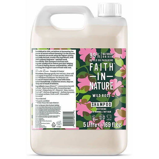 Faith in Nature Wild Rose Shampoo 5L