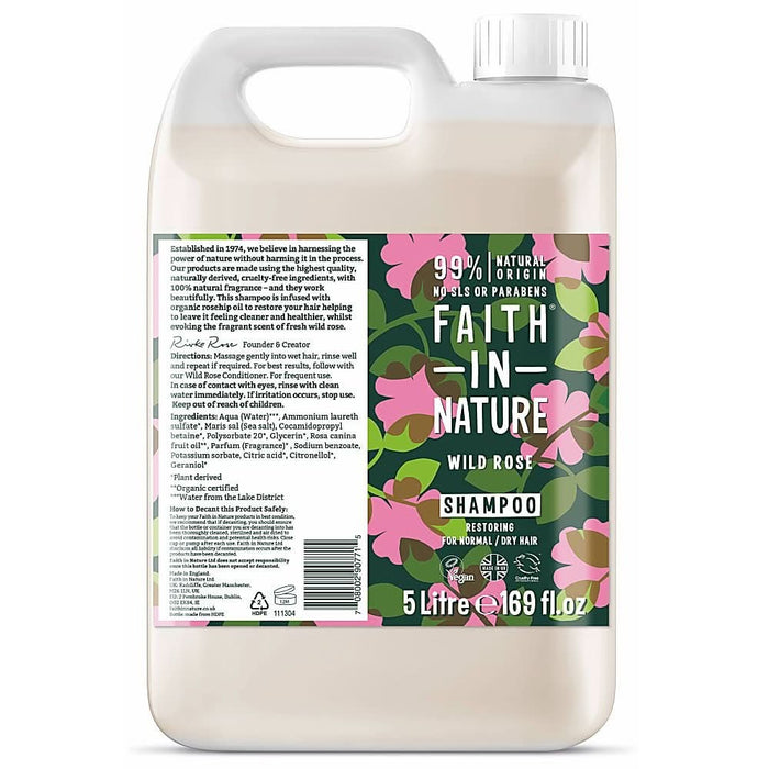 Faith in Nature Wild Rose Shampoo 5L