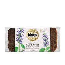 Biona Organic Rye Bread with Chia & Flax Seed 500g
