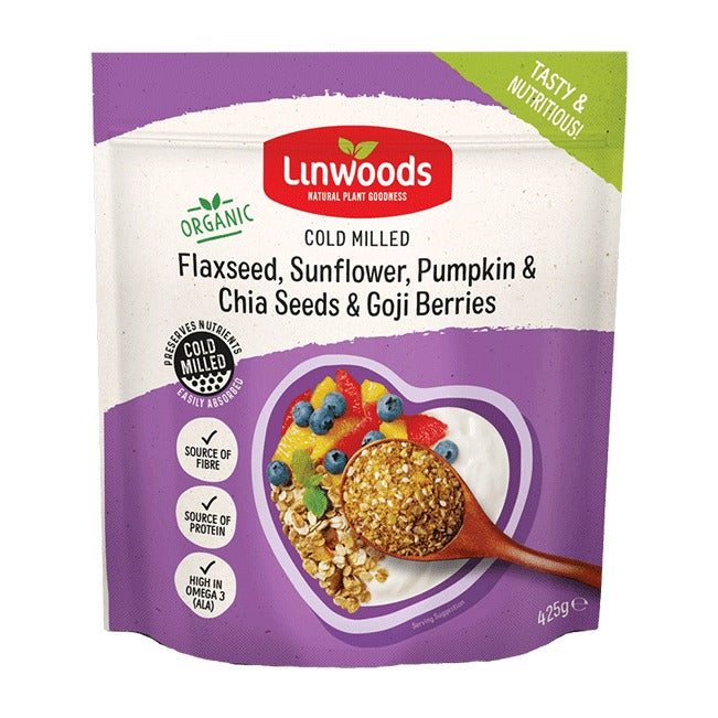 Linwoods Organic Flax, Sunflower, Pumpkin, Chia & Goji 425g