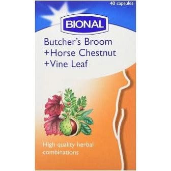 Bional Butcher's Broom Horse Chestnut & Vine Leaf 40 caps
