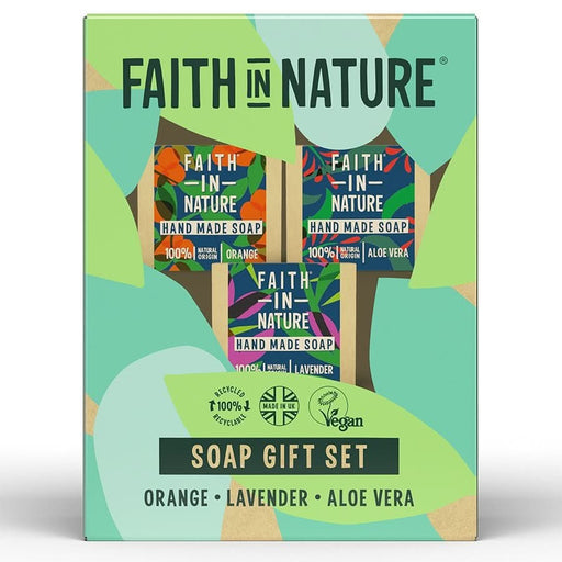 Faith In Nature Soap Gift Set 3 x 100g