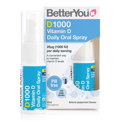 BetterYou D1000 Vitamin D Daily Oral Spray 15ml