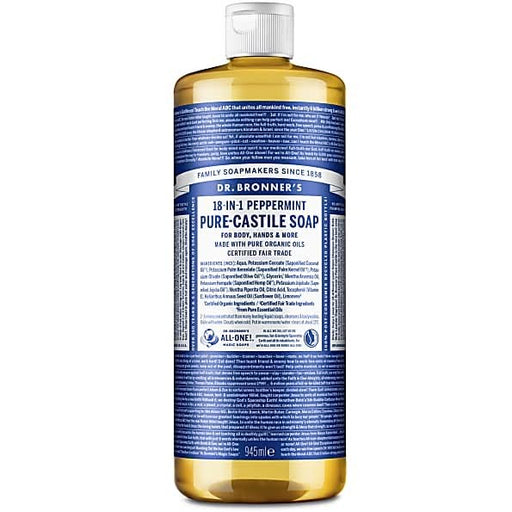 Dr Bronner Peppermint Castile Soap 946ml