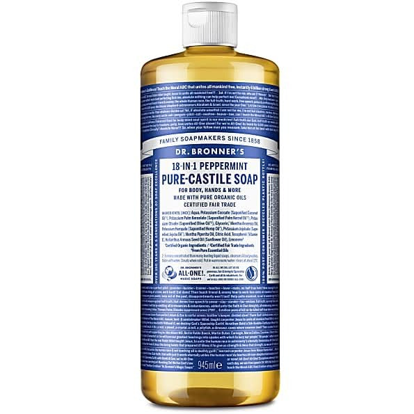 Dr Bronner Peppermint Castile Soap 946ml