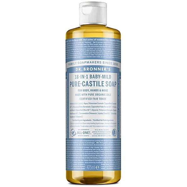 Dr Bronner Unscented Baby Castile Soap 473ml