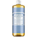 Dr Bronner Unscented Baby Castile Soap 946ml