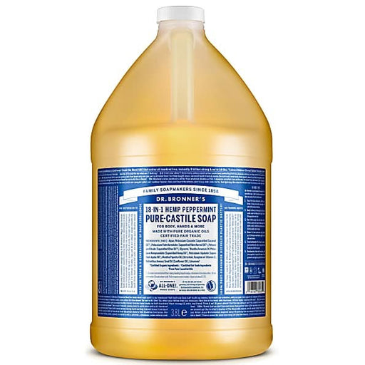 Dr Bronner Peppermint Castile Soap 3790ml