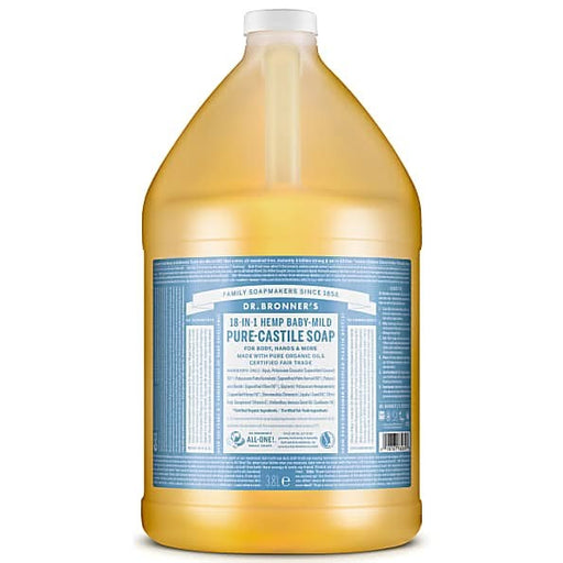 Dr Bronner Unscented Baby Castile Soap 3790ml