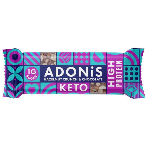 Adonis Hazelnut Chocolate Protein Bar 45g - High Protein Snack