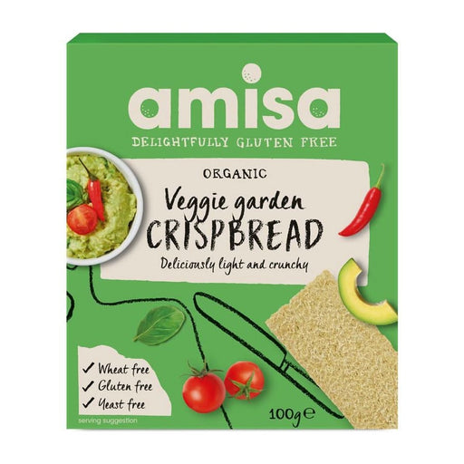 Amisa GF Veggie Crispbread Organic 100g