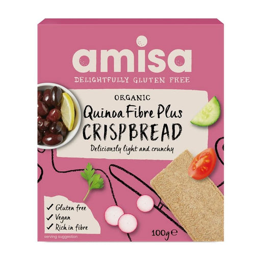 Amisa Quinoa Fibre Plus Crispbread 100g