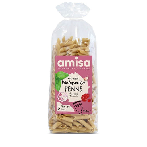 Amisa Org GF Wholegrain Rice Penne 500g