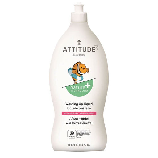 Attitude Washing Up Fragrance Free 700ml