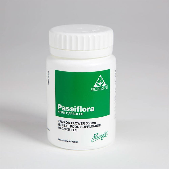 Bio Health Passiflora Herb Capsules 300mg 60 Capsules