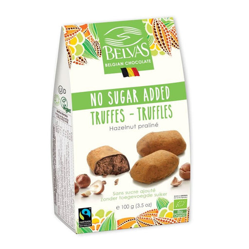 Belvas Hazelnut truffles NSA Organic 100g