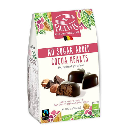 Belvas Dark Hearts Ganache NSA 100g