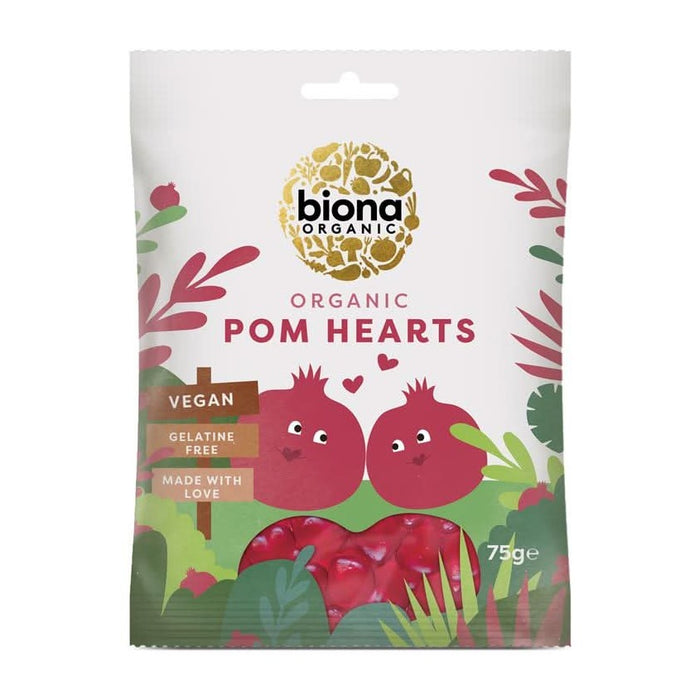 Biona Organic Pomegranate Hearts 75g