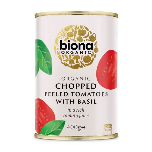 Biona Chopped Tomatoes & Basil 400g