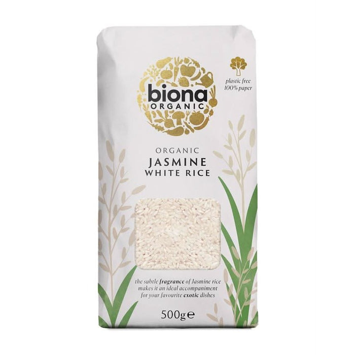 Biona Organic White Jasmine Rice 500g