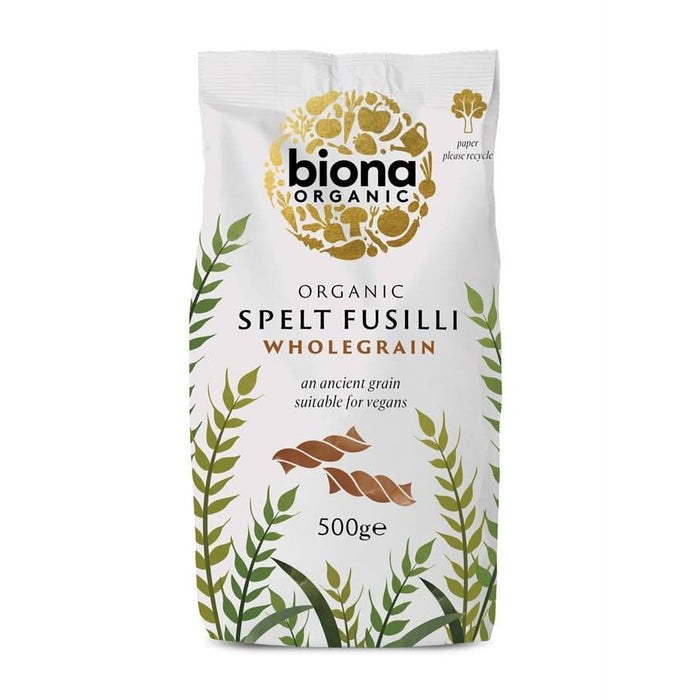 Biona Organic Wholemeal Spelt Fusilli 500g