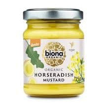 Biona Organic Horseradish Mustard 125g