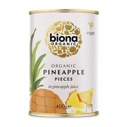 Biona Organic Pineapple Pieces in Juice 400g