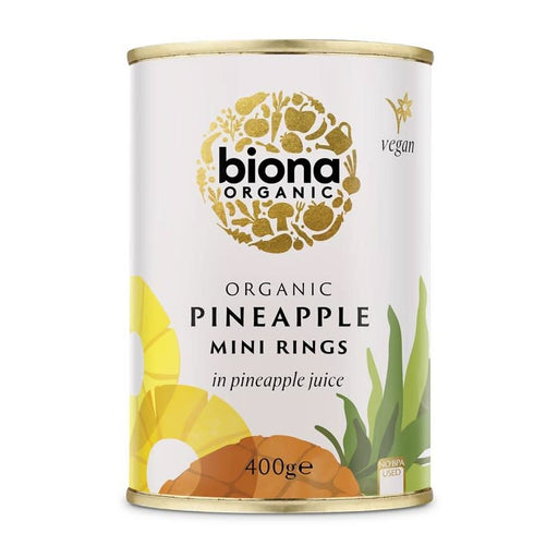 Biona Organic Mini Pineapple Rings 400g