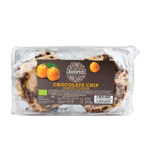 Biona Organic Choc Chip Orange Cookies 240g