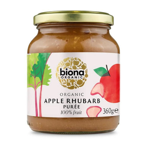 Biona Apple & Rhubarb Puree 360g