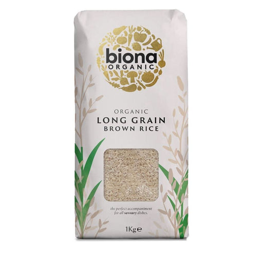 Biona Organic Long Grain Brown Rice 1KG