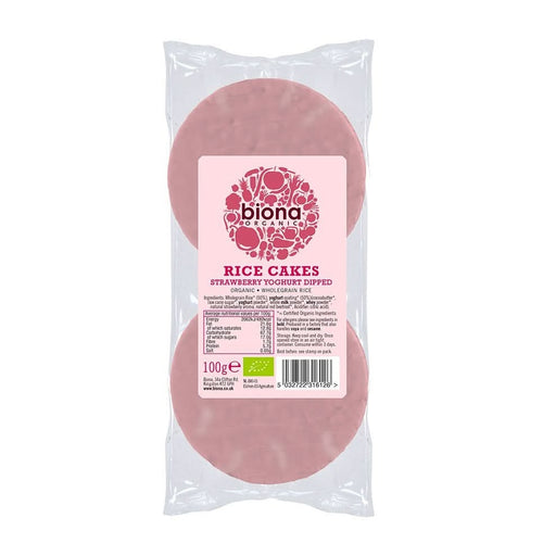 Biona Strawberry Rice Cakes 100g
