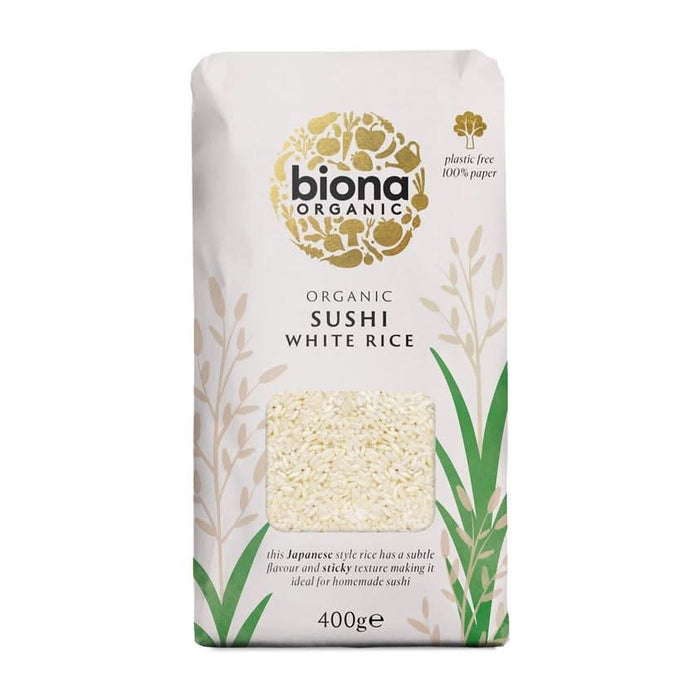 Biona Organic Sushi Rice White 400g