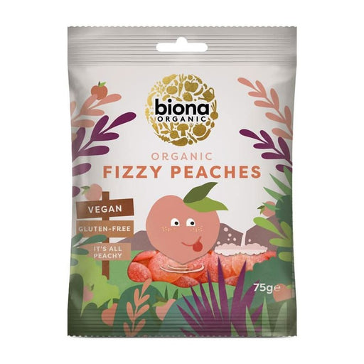 Biona Organic Vegan Fizzy Peaches 75g
