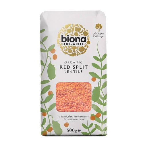 Biona Red Split Lentils 500g